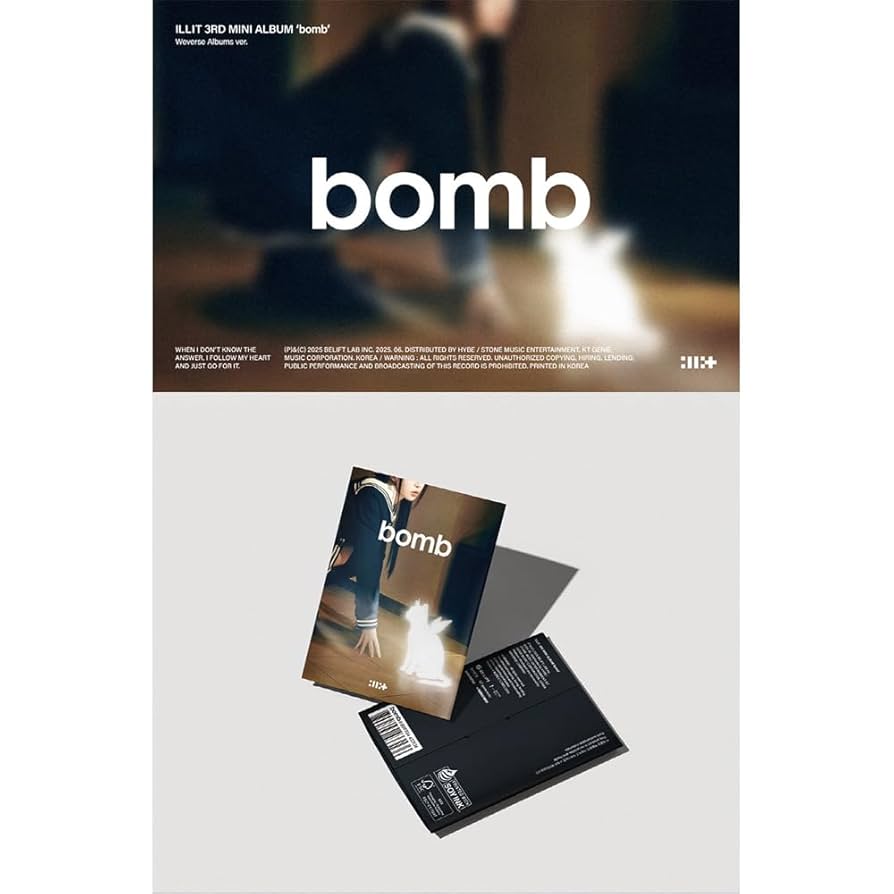 Amazon.co.jp: ILLIT - 3rd mini album 'bomb' 韓国盤 (Weverse